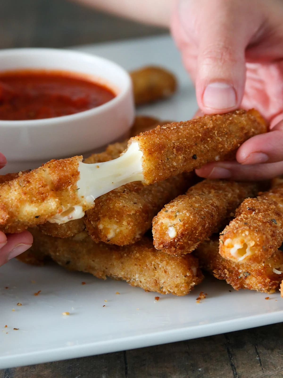 Mozzarella Sticks at HotSauce Cafee