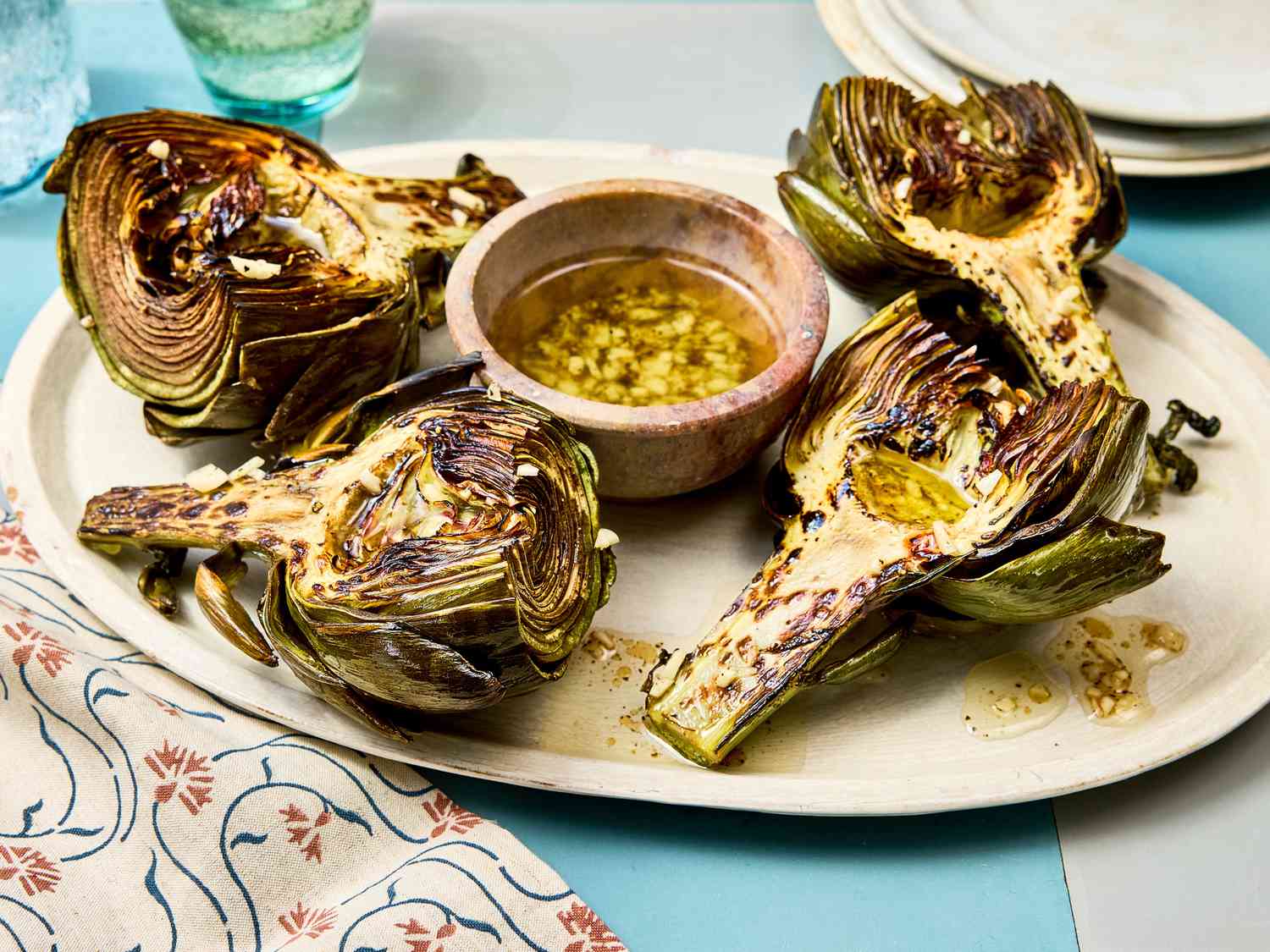 Grilled Artichokes at HotSauce Cafe